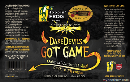 Hoppin’ Frog Collaborates With Cigar City On DareDevils Got Game