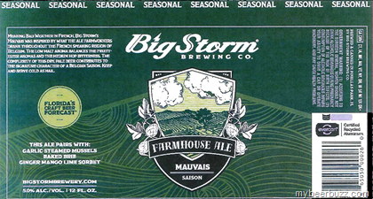 Big Storm Brewing – Mauvais Farmhouse Ale 12oz Cans