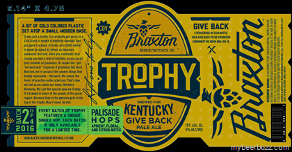 Braxton Brewing – Trophy Kentucky Give Back Ale