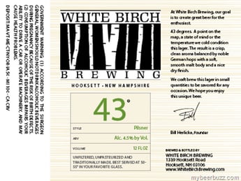 White Birch – 43 Pilsner