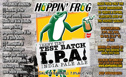 Hoppin’ Frog – Teeny Tiny Test Batch IPA, Killa Vanilla & Boris The Crusher Reserve And Cafe
