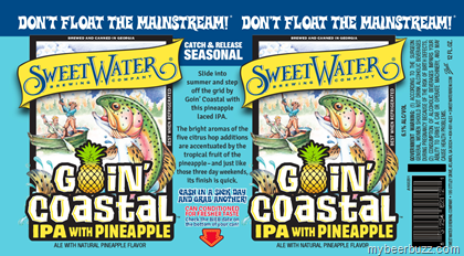 NEW SweetWater – Goin’ Coastal IPA With Pineapple Cans & Bottles