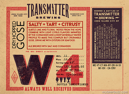 Transmitter Brewing – W4 Dry-Hopped Gose