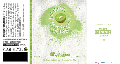 Perennial Artisanal Ales / Craft Beer Cellar – Kiwi Berliner Weisse
