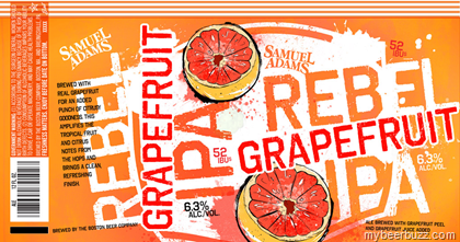 Samuel Adams – NEW Rebel Grapefruit IPA