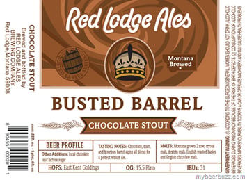 Red Lodge Ales – Busted Barrel Chocolate Stout