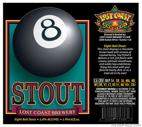 Lost Coast – Eight Ball Stout, Alleycat Amber, Downtown Brown & Winterbraun