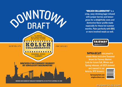 Singlecut Beersmiths – Downtown Draft Kolsch Collaborative 16oz Cans
