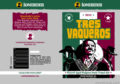 Lonerider Brewing – Tres Vaqueros Barrel-Aged Tripel & Magnificent 77 16oz Cans