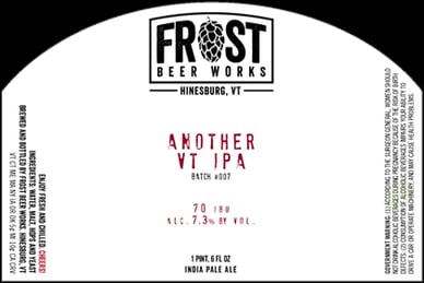 Frost Beer Works – Another VT IPA, Just VT Pale & More IIPA