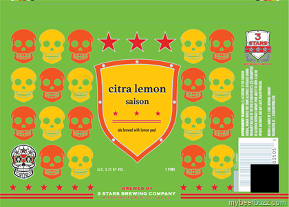 3 Stars Brewing – Citra Lemon Saison, Ghost White IPA, Above The Clouds, Desolation & Madness