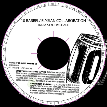 10 Barrel / Elysian Collaboration IPA