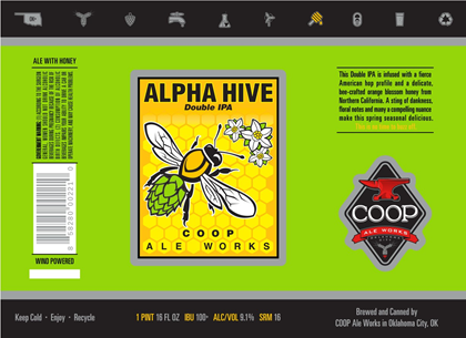 COOP Ale Works – Alpha Hive DIPA 16oz Cans