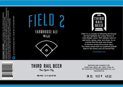 Third Rail Beer – Field 2 Farmhouse Ale & Bodega 16oz Cans