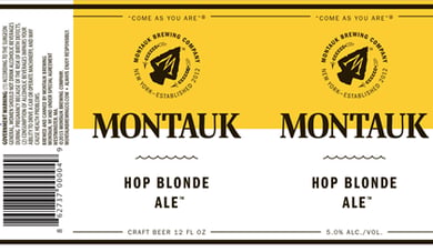 Montauk Brewing – Hop Blonde Ale & Arrowhead Red 12oz Cans