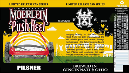 Christian Moerlein – Push Reel Pilsner, Red Hop Mess, Altered Pale Ale, Strawberry Pig & Cincinnati Lager 12oz Cans