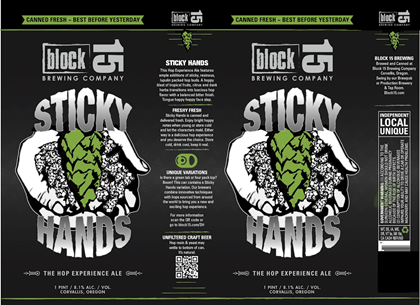 Block 15 Brewing – Sticky Hands