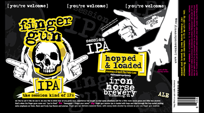 Iron Horse Brewery – Finger Gun Session IPA Cans