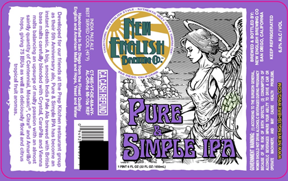 New English Brewing – Pure & Simple IPA