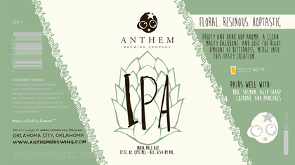 Anthem Brewing – IPA 12oz Cans & Tripel Bottles