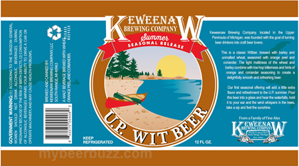 Keweenaw Brewing – U.P. Wit Beer 12oz Cans