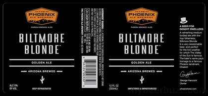 The Phoenix Ale Brewery – Biltmore Blonde 12oz Cans