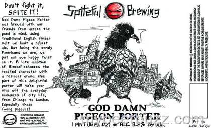 Spiteful Brewing – God Damn Pigeon Porter