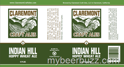 Claremont Craft Ales – Indian Hill Hoppy Wheat Ale 12oz Cans