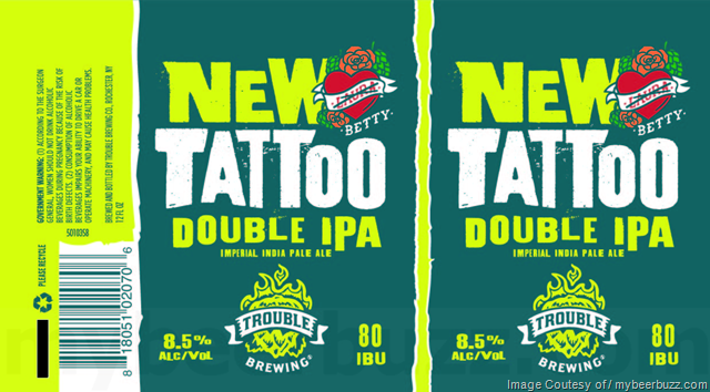 Trouble Brewing – New Tattoo DIPA 12oz Cans