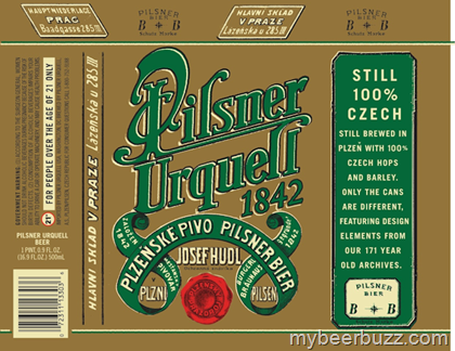 Pilsner Urquell – Retro Packaging 500ml Cans