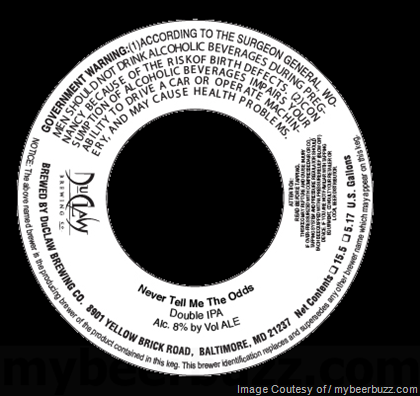 DuClaw – Never Tell Me The Odds DIPA 16oz Cans