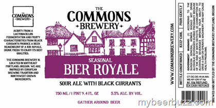 The Commons Brewery Bier Royale Sour Available Now