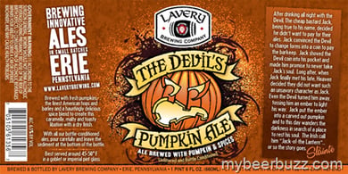 Lavery Brewing – The Devil’s Pumpkin Ale
