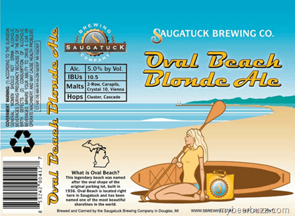 Saugatuck Brewing Oval Beach Blonde Ale Coming To 16oz Cans 8/23 With Michigan Mobile Canning