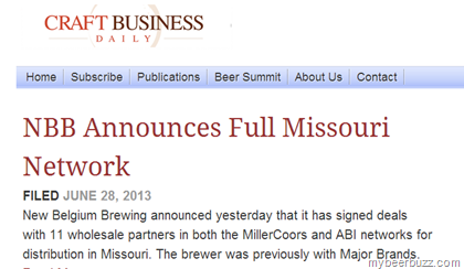 New Belgium Enters Missouri