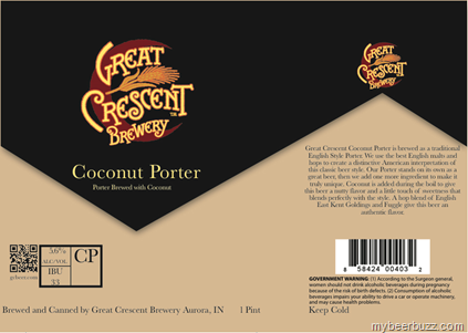 Great Crescent – Coconut Porter 16oz Cans