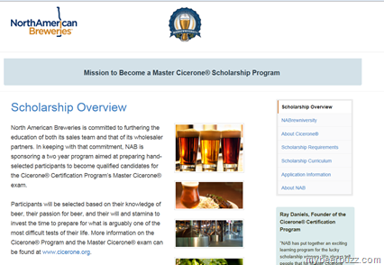 North American Breweries Launches: Mission to Become a Master Cicerone® Scholarship Program