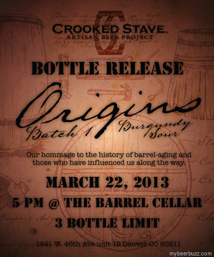Crooked Stave – Origins Batch 1 Burgundy Sour Release 3/22