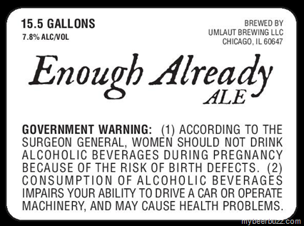 Off Color Brewing – Enough Already Ale