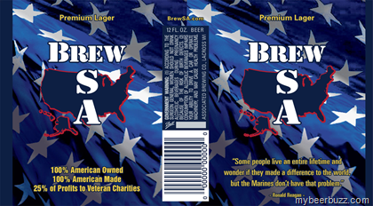 Brew S.A. Launches 100% American Owned & Brewed Lager and Light Lager Benefiting Veterans Charities