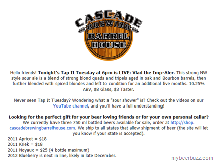 Cascade LIVE: Vlad The Imp-Aler 11/27