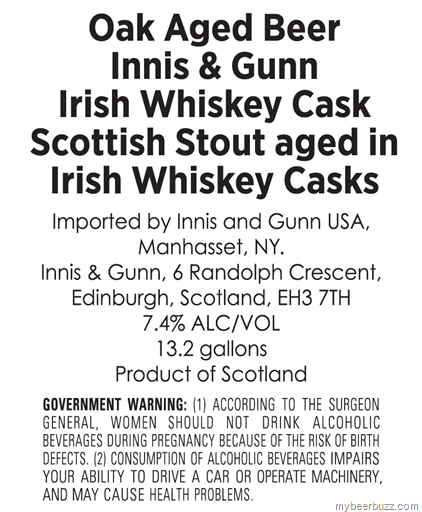 Innis & Gunn – Irish Whiskey Cask Scottish Stout
