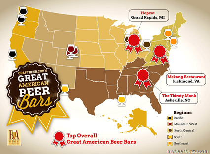 CraftBeer.com Readers Choose Favorite Beer Bars