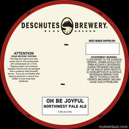 Deschutes – Oh Be Joyful Northwest Pale Ale