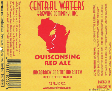 Central Waters–Ouisconsing Red Ale, Satin Solstice & Belgian Blonde
