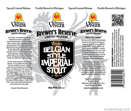 Brewery Vivant – Belgian-Style Imperial Stout 16oz Cans
