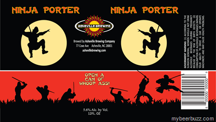 Asheville Brewing – Ninja Porter 12oz Cans