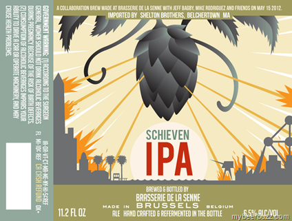Brasserie De La Senne / Jeff Bagby & Mike Rodriguez –Schieven IPA