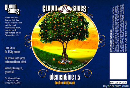 Clown Shoes – Clementine 1.5 Double White Ale