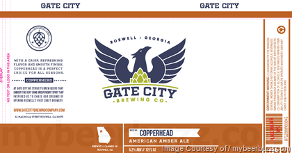 Gate City Brewing Adding Copperhead American Amber Ale 12oz Cans